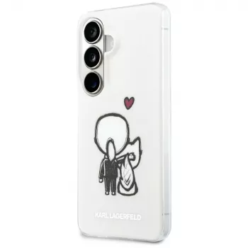 KARL LAGERFELD IML Karl & Choupette MagSafe Case für Samsung Galaxy S26, Transparent