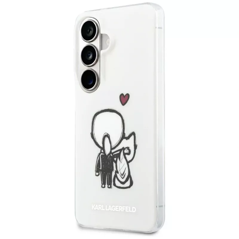 KARL LAGERFELD IML Karl & Choupette MagSafe Case für Samsung Galaxy S26, Transparent