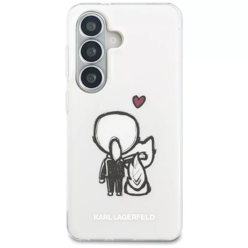KARL LAGERFELD IML Karl & Choupette MagSafe Case für Samsung Galaxy S26, Transparent