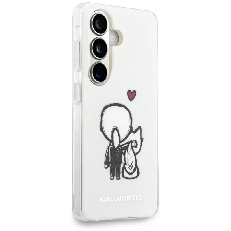 KARL LAGERFELD IML Karl & Choupette MagSafe Case für Samsung Galaxy S26, Transparent