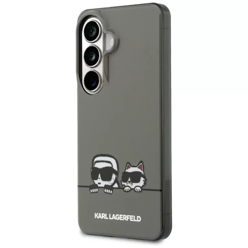 KARL LAGERFELD IML Peekaboo Karl & Choupette MagSafe Case für Samsung Galaxy S26, Schwarz