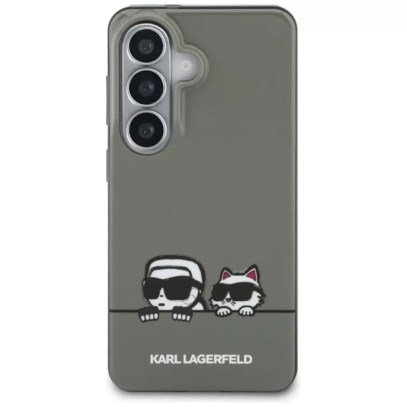 KARL LAGERFELD IML Peekaboo Karl & Choupette MagSafe Case für Samsung Galaxy S26, Schwarz
