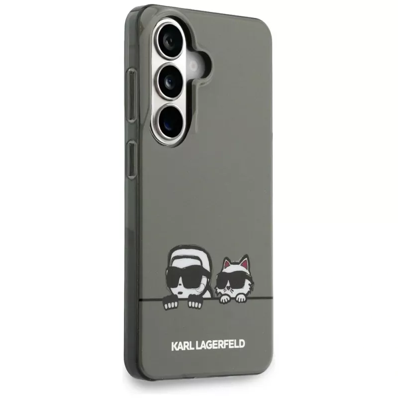 KARL LAGERFELD IML Peekaboo Karl & Choupette MagSafe Case für Samsung Galaxy S26, Schwarz