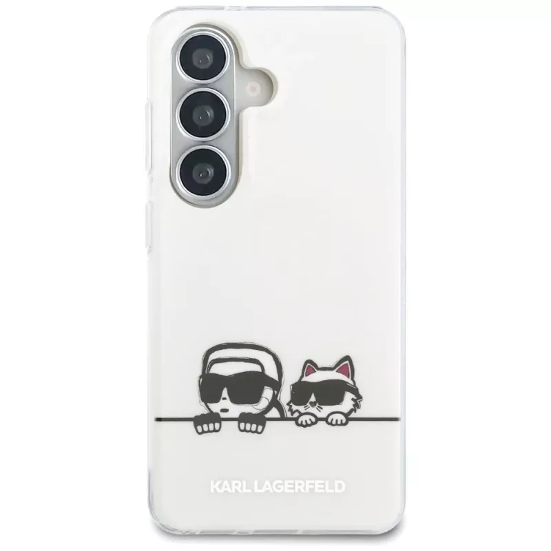 KARL LAGERFELD IML Peekaboo Karl & Choupette MagSafe Case für Samsung Galaxy S26+ Transparent