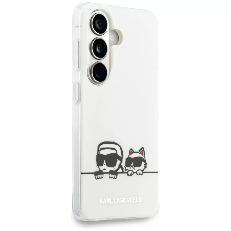 KARL LAGERFELD IML Peekaboo Karl & Choupette MagSafe Case für Samsung Galaxy S26+ Transparent