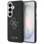 Guess Grained Big 4G Metal Logo Case für Samsung Galaxy S26 - Schwarz