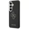 Guess Grained Big 4G Metal Logo Case für Samsung Galaxy S26+ Schwarz
