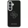 Guess Grained Big 4G Metal Logo Case für Samsung Galaxy S26+ Schwarz