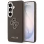 Guess Grained Big 4G Metal Logo Case für Samsung Galaxy S26+ Braun