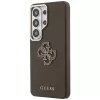 Guess Grained Big 4G Metal Logo Case für Samsung Galaxy S26 Ultra - Braun