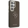 Guess Grained Big 4G Metal Logo Case für Samsung Galaxy S26 Ultra - Braun