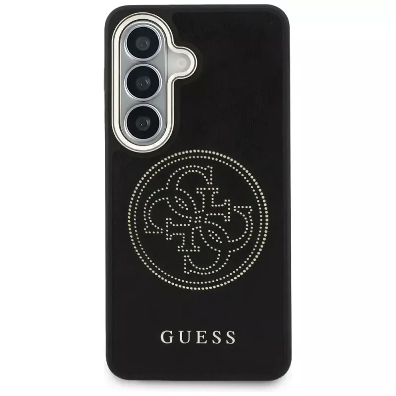 Guess Perforated Logo MagSafe Case für Samsung Galaxy S26 - Schwarz