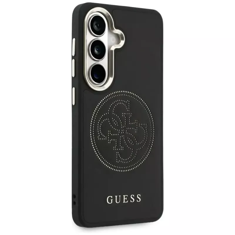 Guess Perforated Logo MagSafe Case für Samsung Galaxy S26 - Schwarz
