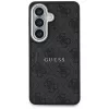 Guess 4G Embossed Ring MagSafe Case für Samsung Galaxy S26 (Schwarz)