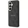 Guess 4G Embossed Ring MagSafe Case für Samsung Galaxy S26+ (Schwarz)