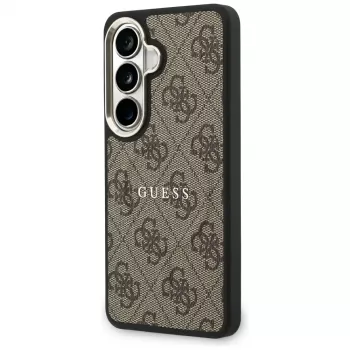 Guess 4G Embossed Ring MagSafe Case für Samsung Galaxy S26+ (Braun)