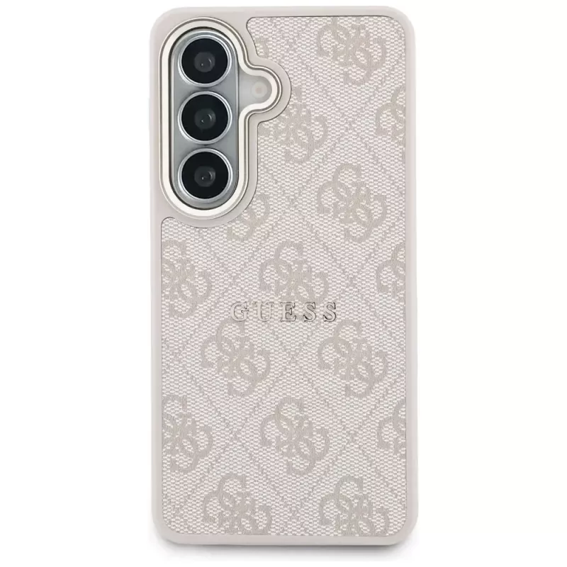 Guess 4G Embossed Ring MagSafe Case für Samsung Galaxy S26 (Pink)
