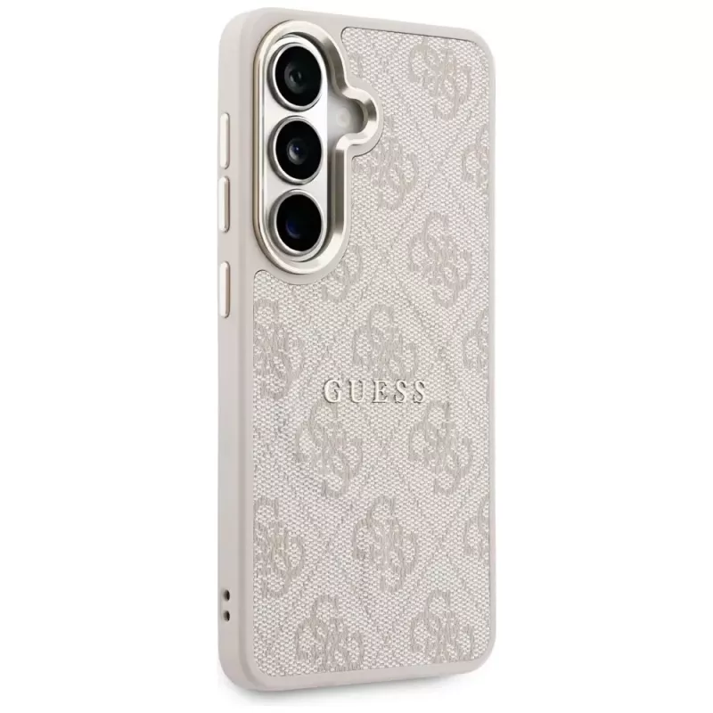 Guess 4G Embossed Ring MagSafe Case für Samsung Galaxy S26 (Pink)