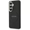 Guess Saffiano Peony Embossed Ring MagSafe Case für Samsung Galaxy S26 Schwarz