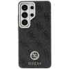 Guess 4G Rhinestone Round Logo MagSafe Case für Samsung Galaxy S26 Ultra (Schwarz)