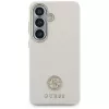 Guess Rhinestone Round Logo MagSafe Case für Samsung Galaxy S26 Beige