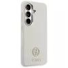 Guess Rhinestone Round Logo MagSafe Case für Samsung Galaxy S26 Beige