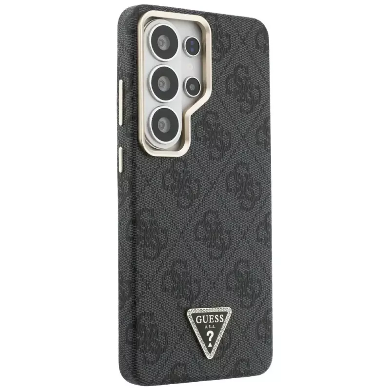 Guess 4G Triangle Logo MagSafe Case für Samsung Galaxy S26 Ultra (Schwarz)