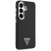 Guess Fixed Glitter Triangle MagSafe Case für Samsung Galaxy S26, Schwarz