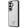 Guess Fixed Glitter Triangle MagSafe Case für Samsung Galaxy S26 - Silber