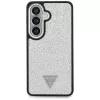 Guess Fixed Glitter Triangle MagSafe Case für Samsung Galaxy S26 - Silber