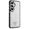 Guess Fixed Glitter Triangle MagSafe Case für Samsung Galaxy S26 - Silber