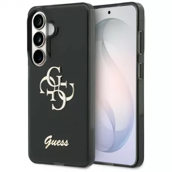 Guess IML Big Metal 4G Script Case für Samsung Galaxy S26 (Schwarz)