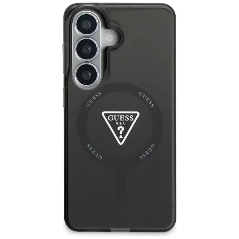 Guess IML Gradient Triangle MagSafe Case für Samsung Galaxy S26 - Schwarz