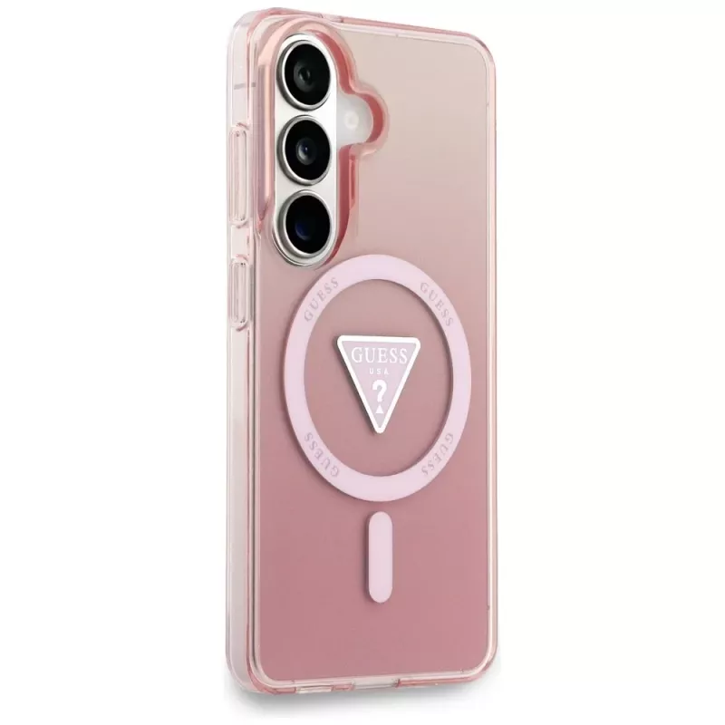 Guess IML Gradient Triangle MagSafe Case für Samsung Galaxy S26 (Pink)