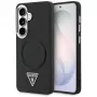 Guess Embossed Ring Triangle Logo MagSafe Case für Samsung Galaxy S26 Schwarz