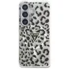 Guess IML Leopard Print Triangle MagSafe Case für Samsung Galaxy S26, Schwarz