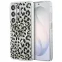 Guess IML Leopard Print Triangle MagSafe Case für Samsung Galaxy S26 Ultra (Schwarz)