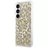 Guess IML Leopard Print Triangle MagSafe Case für Samsung Galaxy S26 (Braun)