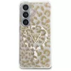 Guess IML Leopard Print Triangle MagSafe Case für Samsung Galaxy S26 (Braun)