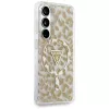 Guess IML Leopard Print Triangle MagSafe Case für Samsung Galaxy S26 (Braun)