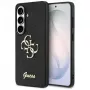 Guess Fixed Glitter Big 4G Metal Logo Case für Samsung Galaxy S26 (Schwarz)