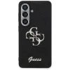 Guess Fixed Glitter Big 4G Metal Logo Case für Samsung Galaxy S26 (Schwarz)