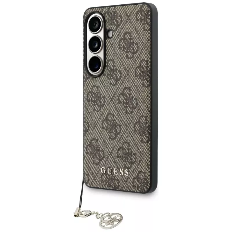 Guess 4G Classic Logo Charm MagSafe Case für Samsung Galaxy S26 (Braun)
