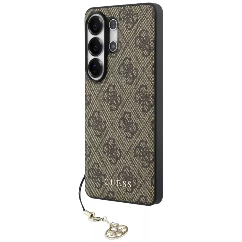 Guess 4G Classic Logo Charm MagSafe Case für Samsung Galaxy S26 Ultra (Braun)