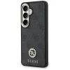 Guess 4G Big Rhinestone Triangle Strap MagSafe Phone Case Set für Samsung Galaxy S26 - Schwarz