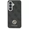 Guess 4G Big Rhinestone Triangle Strap MagSafe Phone Case Set für Samsung Galaxy S26 - Schwarz