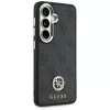 Guess 4G Big Rhinestone Triangle Strap MagSafe Phone Case Set für Samsung Galaxy S26 - Schwarz