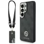 Guess 4G Big Rhinestone Triangle Strap MagSafe Case Kit für Samsung Galaxy S26 Ultra - Schwarz