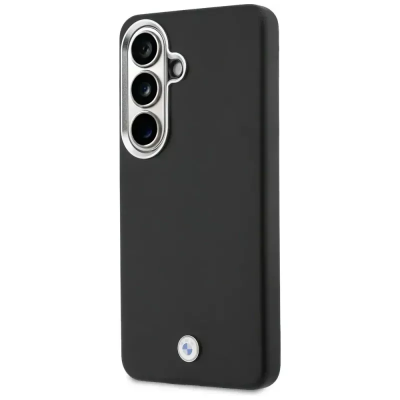 BMW Sign Metal Logo MagSafe Case für Samsung Galaxy S26 Schwarz