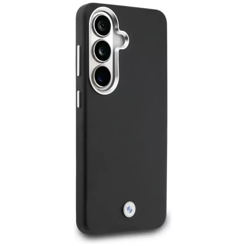 BMW Sign Metal Logo MagSafe Case für Samsung Galaxy S26 Schwarz